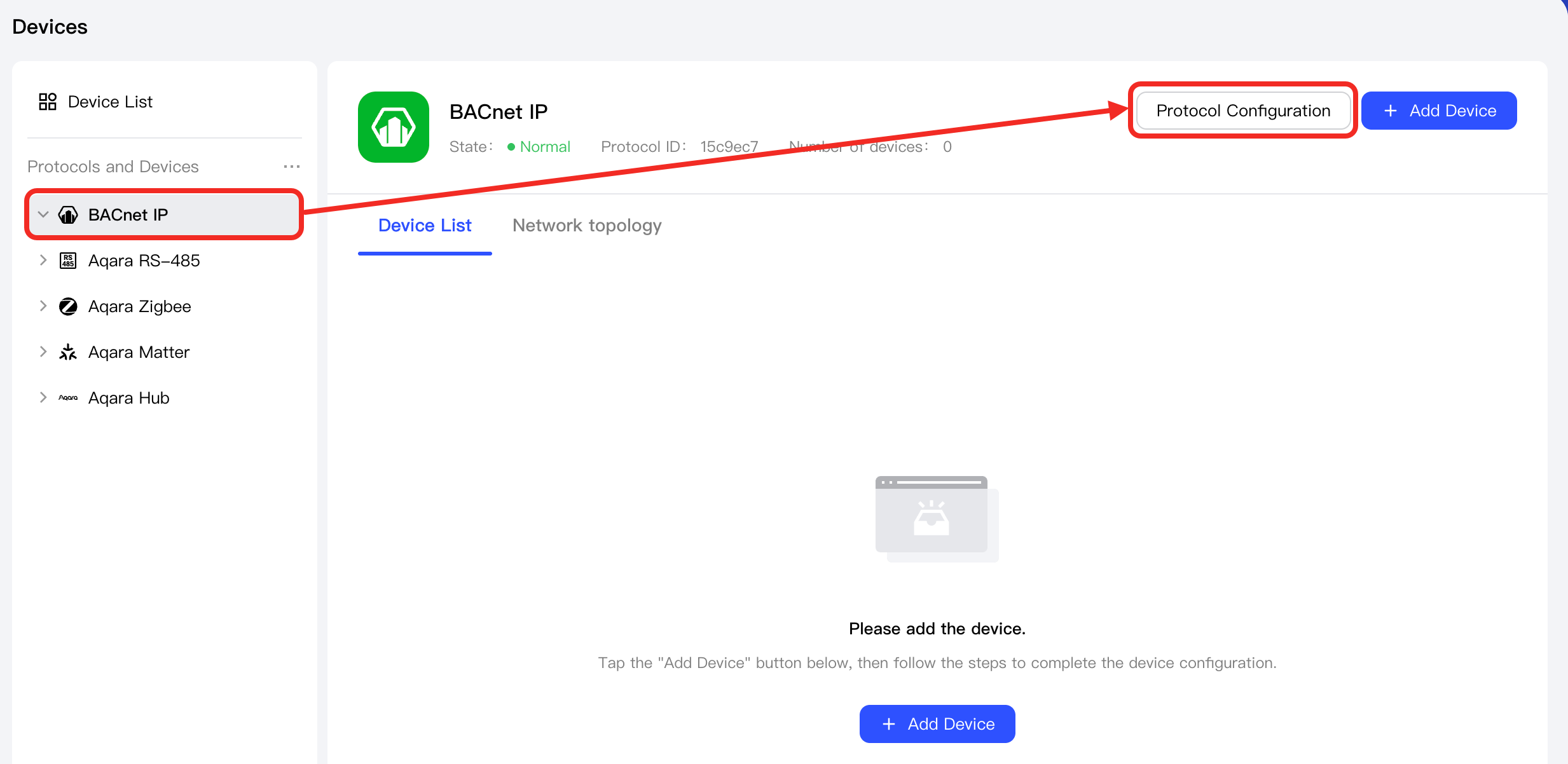 Configure Protocol