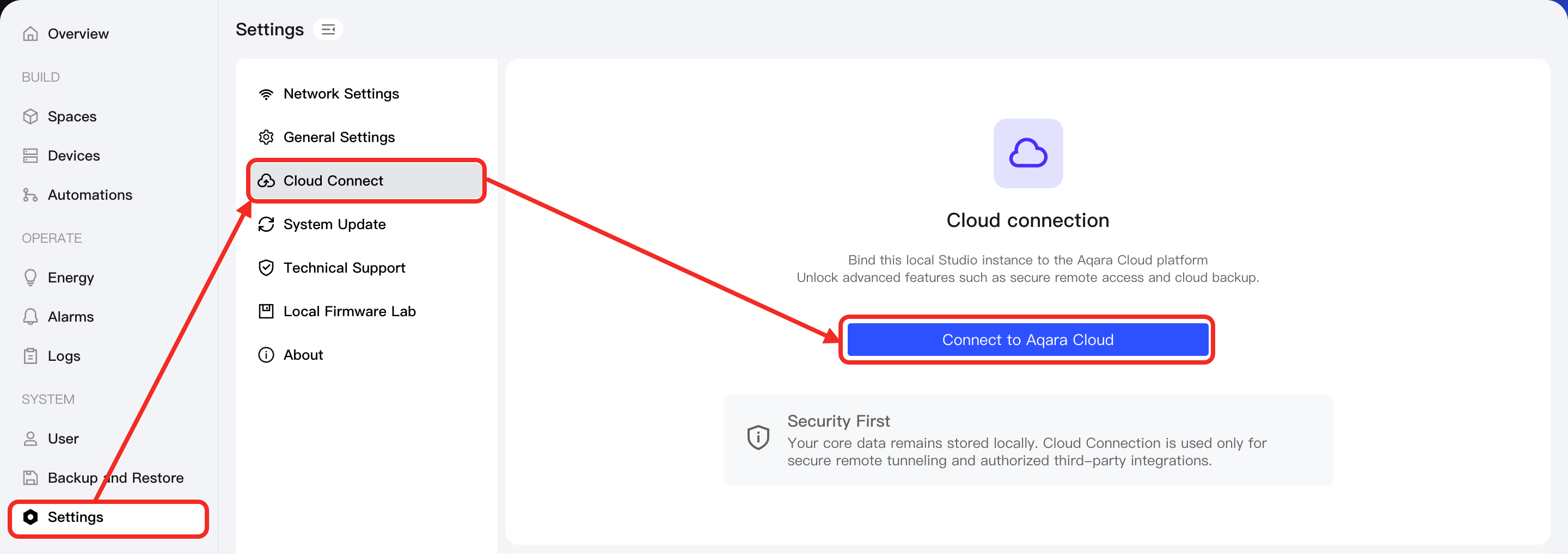 Connect to Aqara Cloud