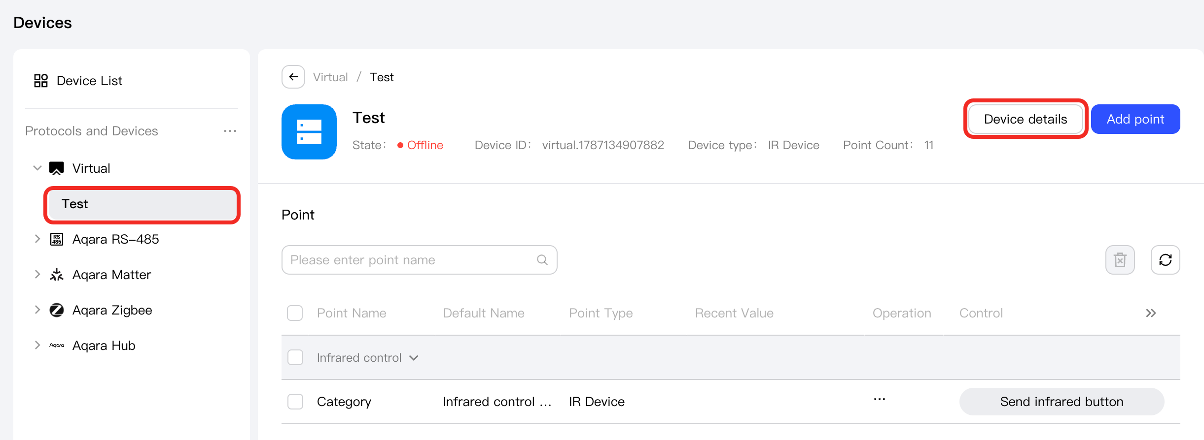 View device details