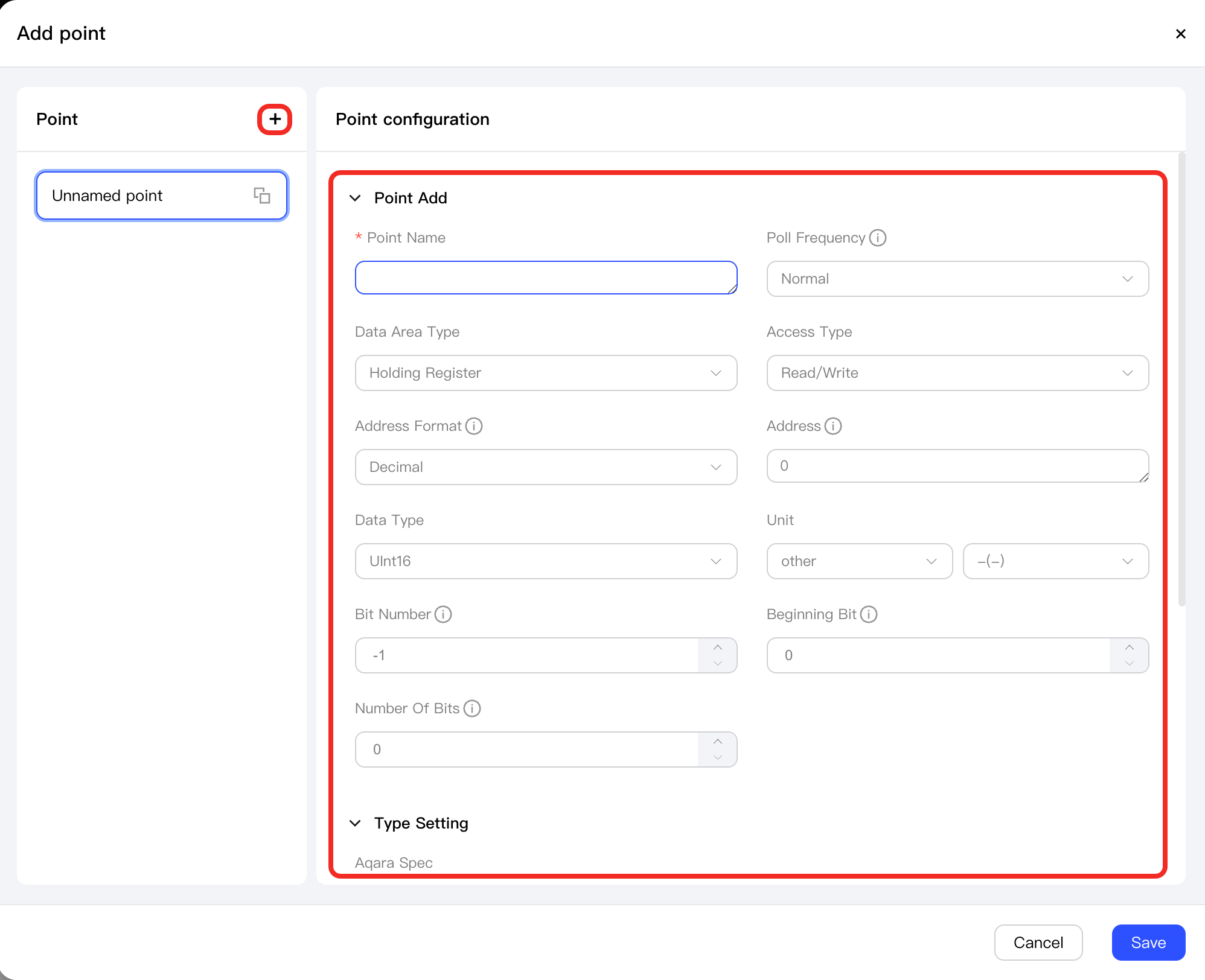 Add and Configure Points