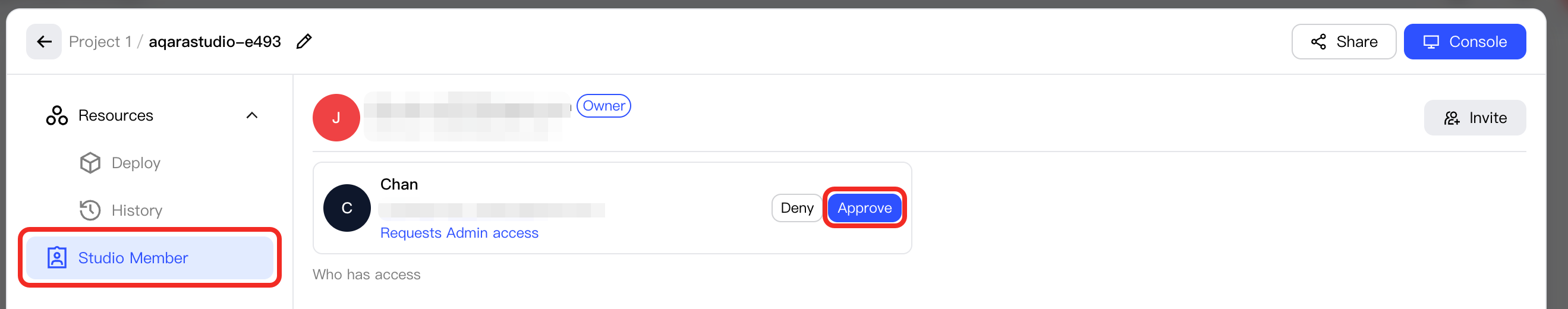 Approve the request