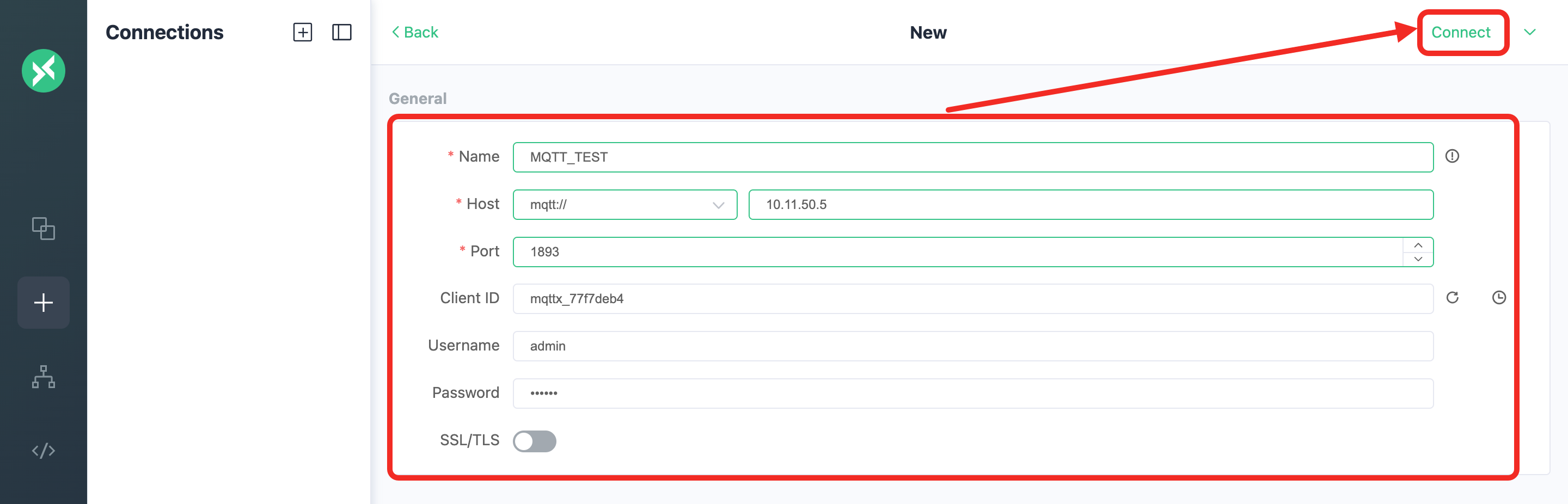 建立 MQTT 连接